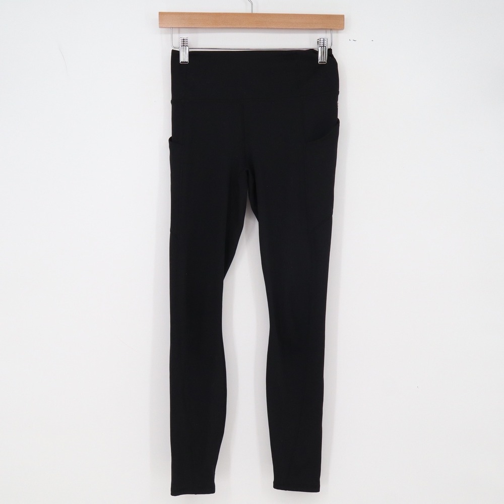 Fabletics Leggings Womens S PureLuxe Black Pockets